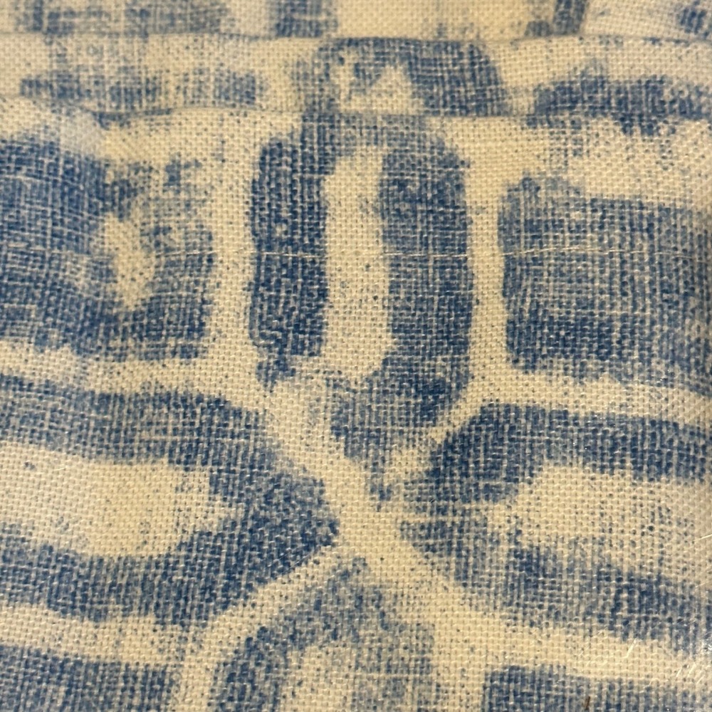 Peacock Alley Brighton Sham Blue / Ivory King NIP